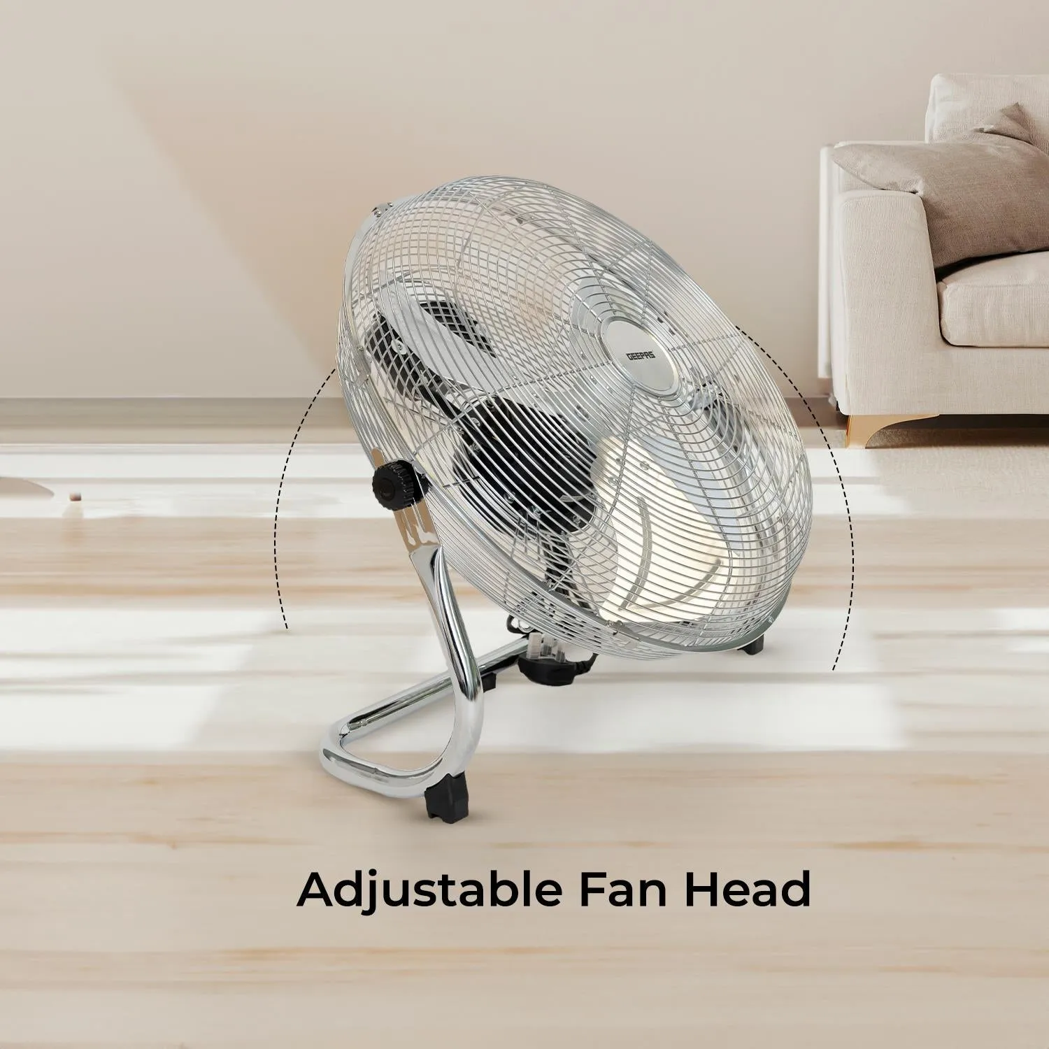 12" and 16" Three-Speed Electric Metal Floor Fan