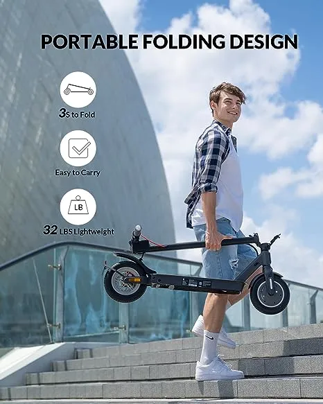 5th Wheel Foldable Electric Scooter -Max 19 Miles - Range 18 MPH