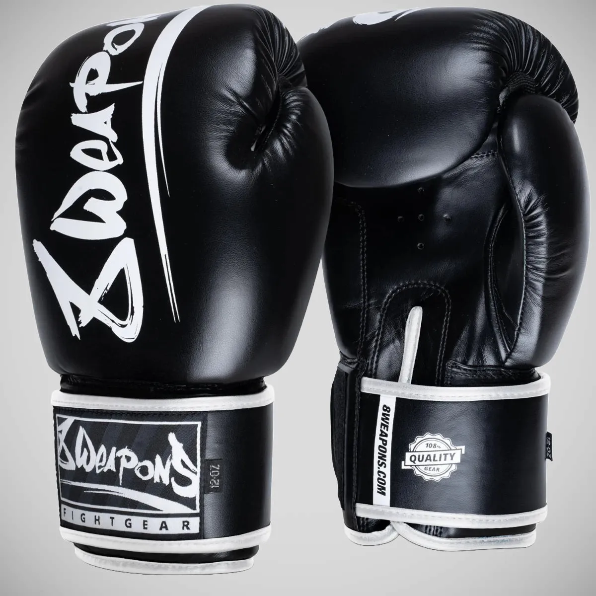 8 Weapons Unlimited 2.0 Boxing Gloves Black/White