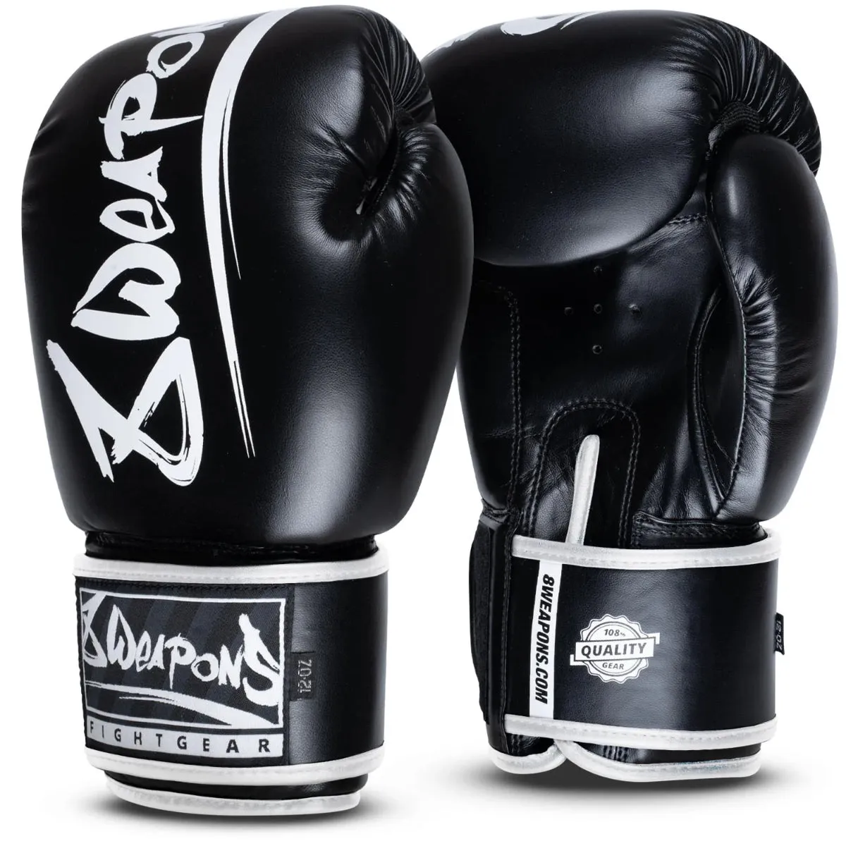 8 Weapons Unlimited 2.0 Boxing Gloves Black/White