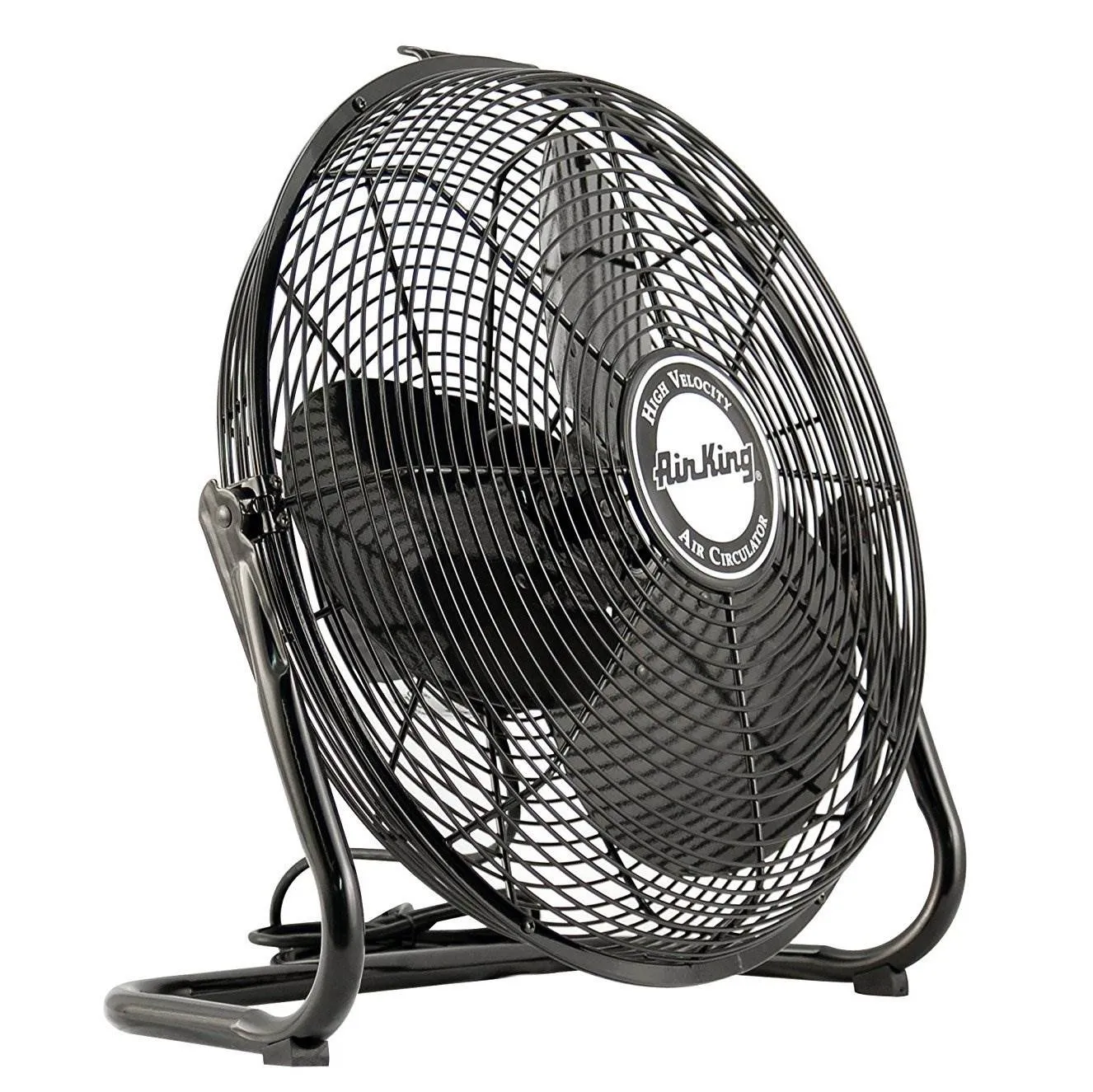 Air King 18" 1/6 HP 3 Speed Heavy Duty Portable Industrial Floor Fan (2 Pack)