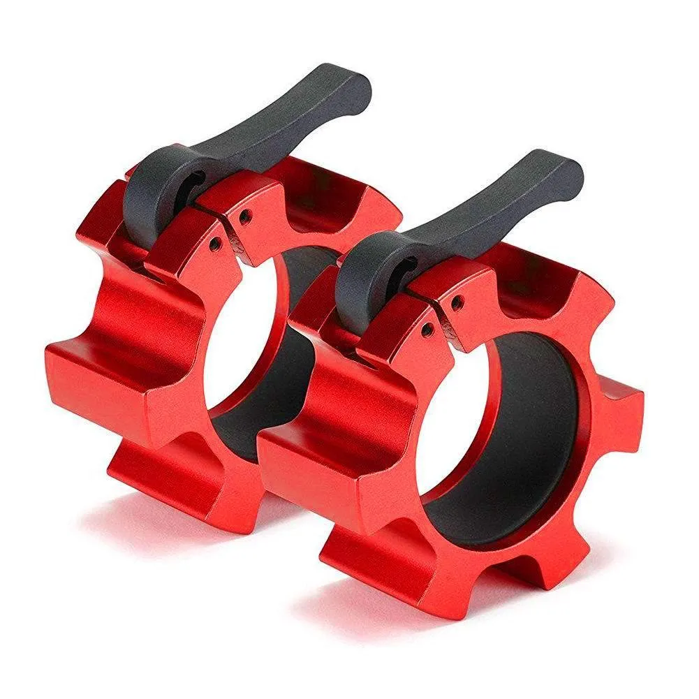 Aluminium Lock Jaw Collars - Red