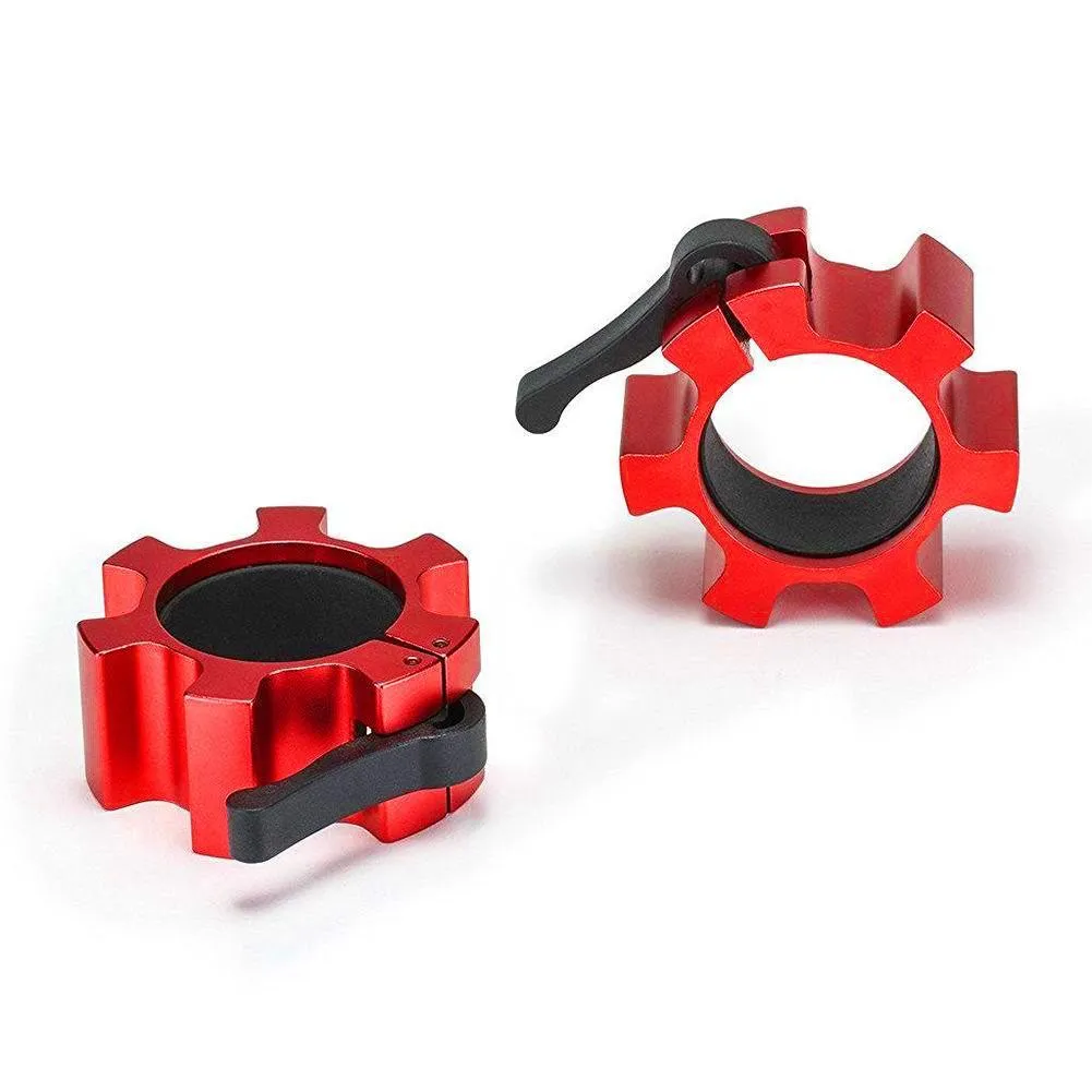 Aluminium Lock Jaw Collars - Red