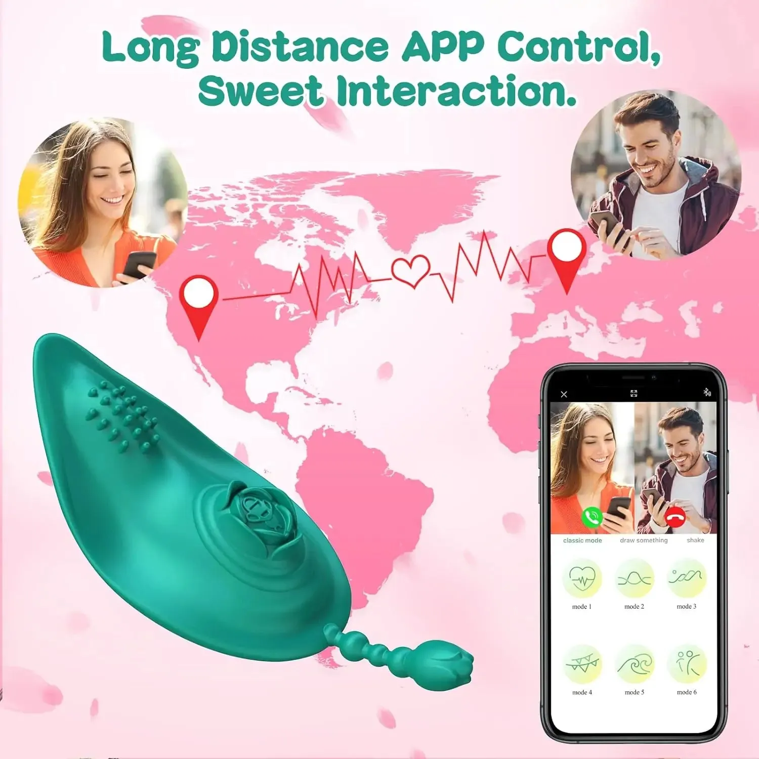 APP Remote Control Quiet Rose Toy Panties Vibrator