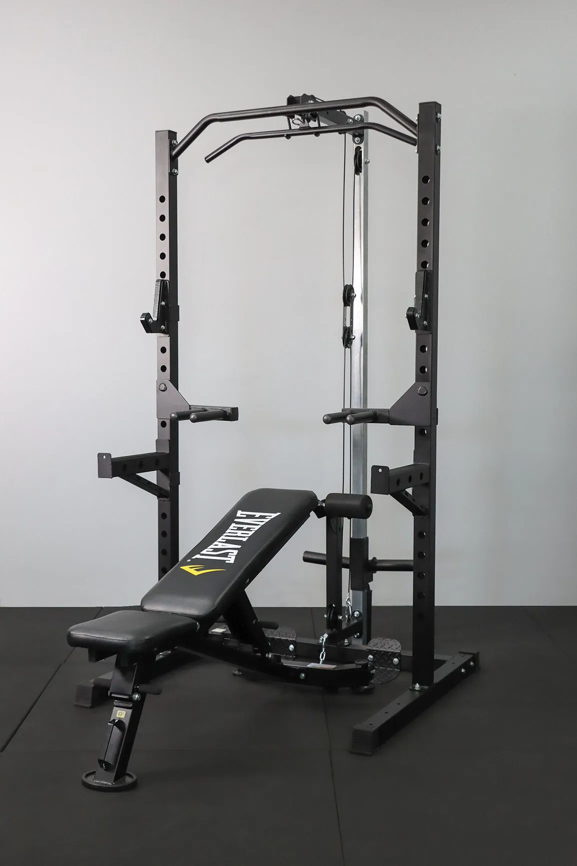 Body Iron CX22 Half Rack Elite Set   120kg Olympic Barbell & Bumper Plate Set