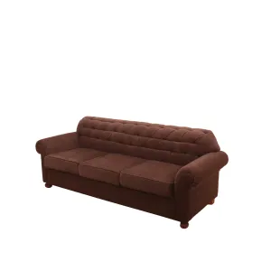 Brown Pinched Back Couch