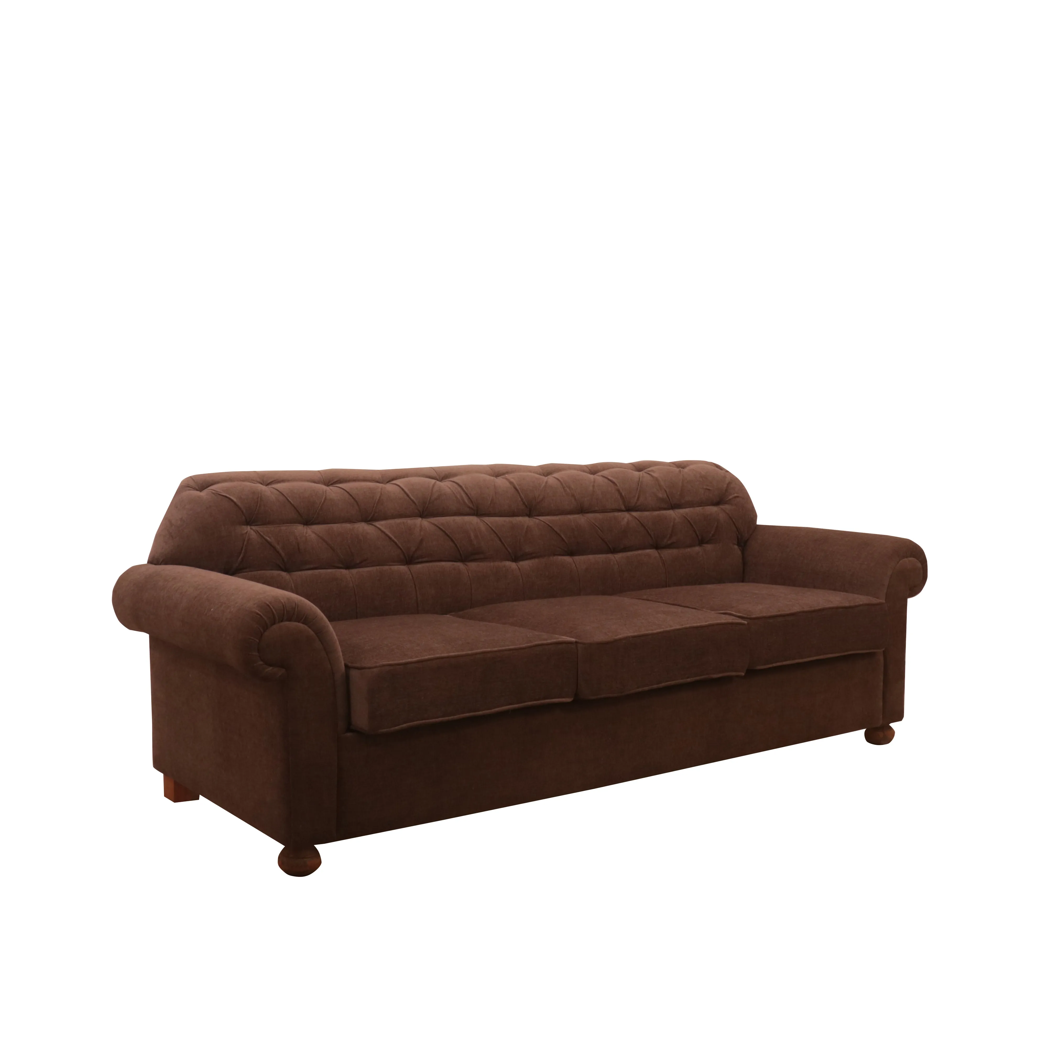 Brown Pinched Back Couch