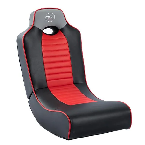 BX Gaming Folding Rocker in Red and Black | TEKGCV06