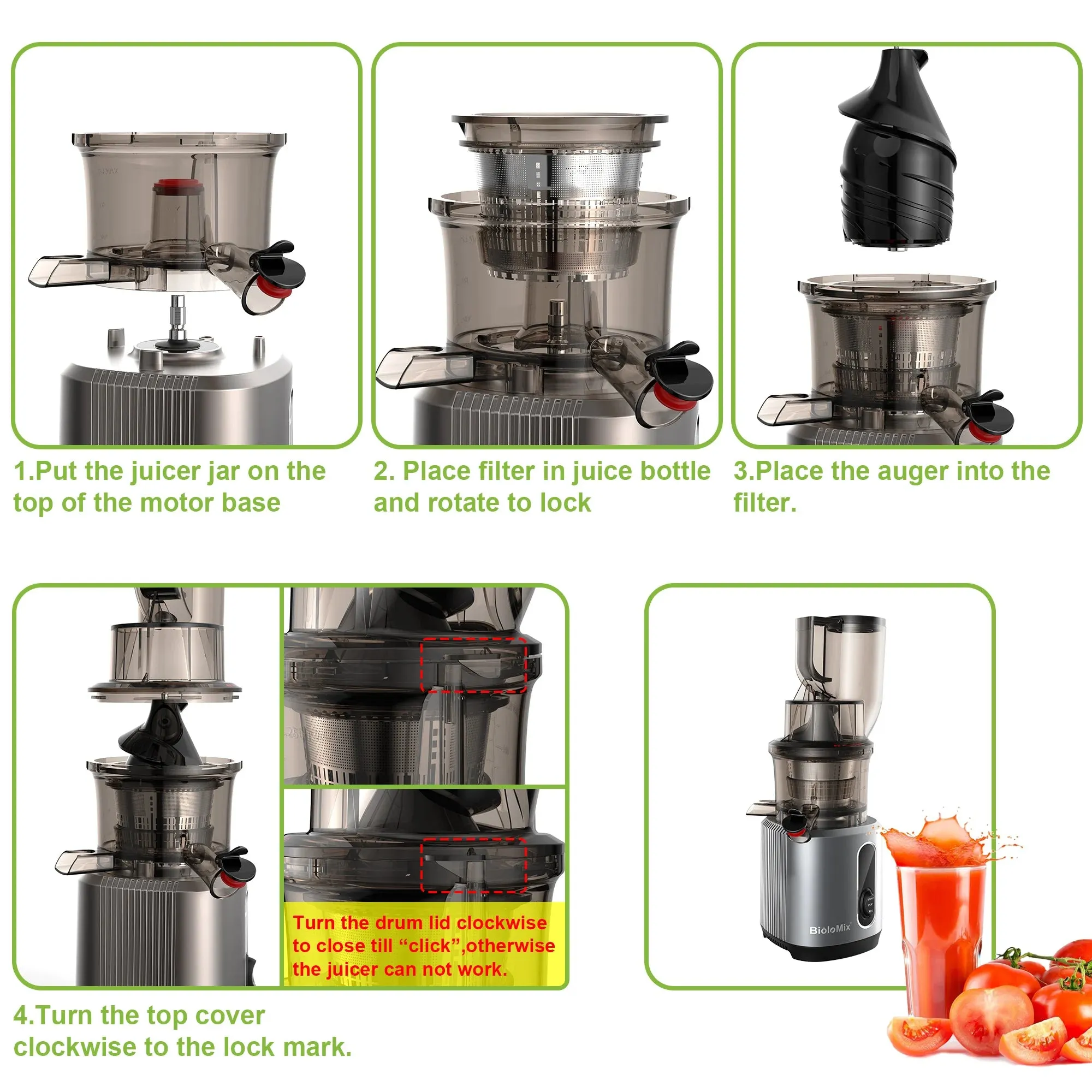 Cold Press Powerful Juicer