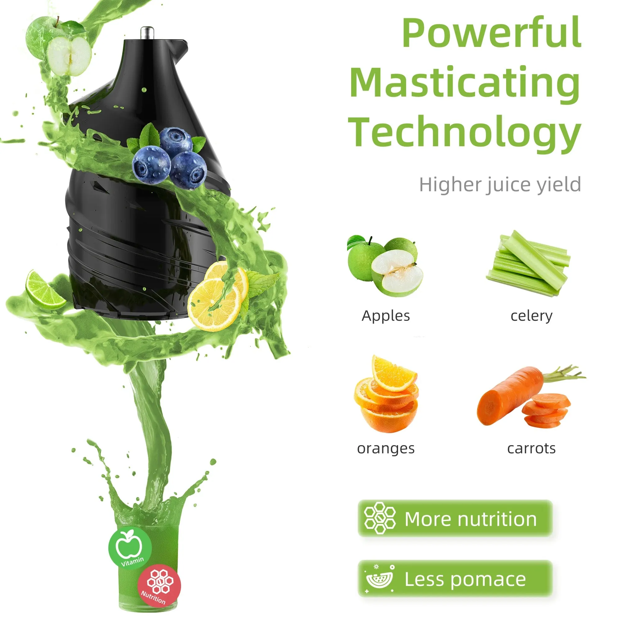 Cold Press Powerful Juicer