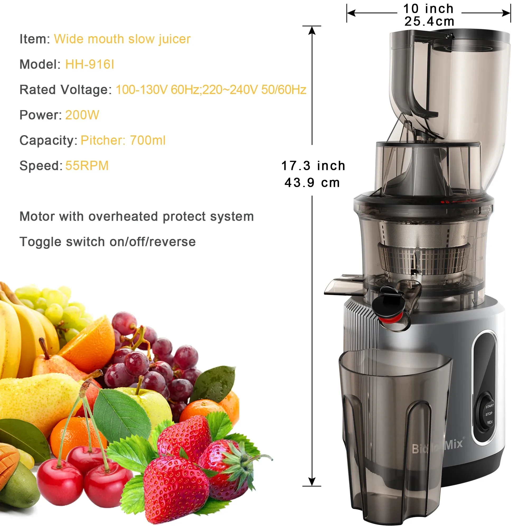 Cold Press Powerful Juicer