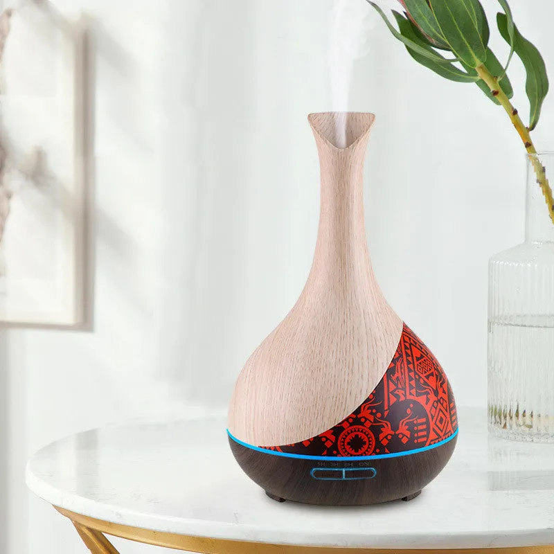 Colorful wood grain ultrasonic humidifier