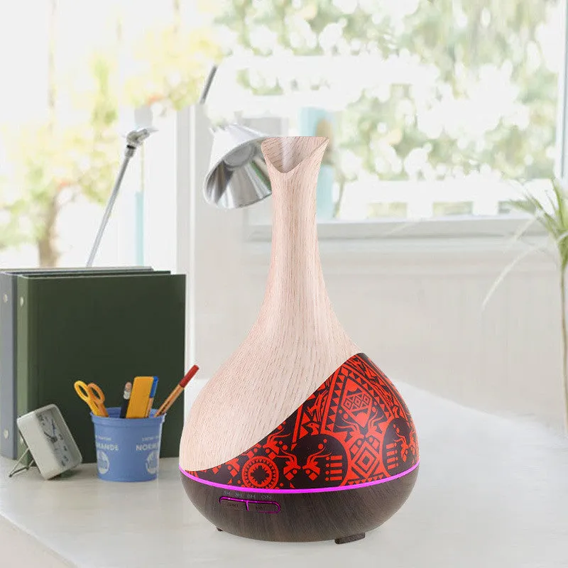 Colorful wood grain ultrasonic humidifier