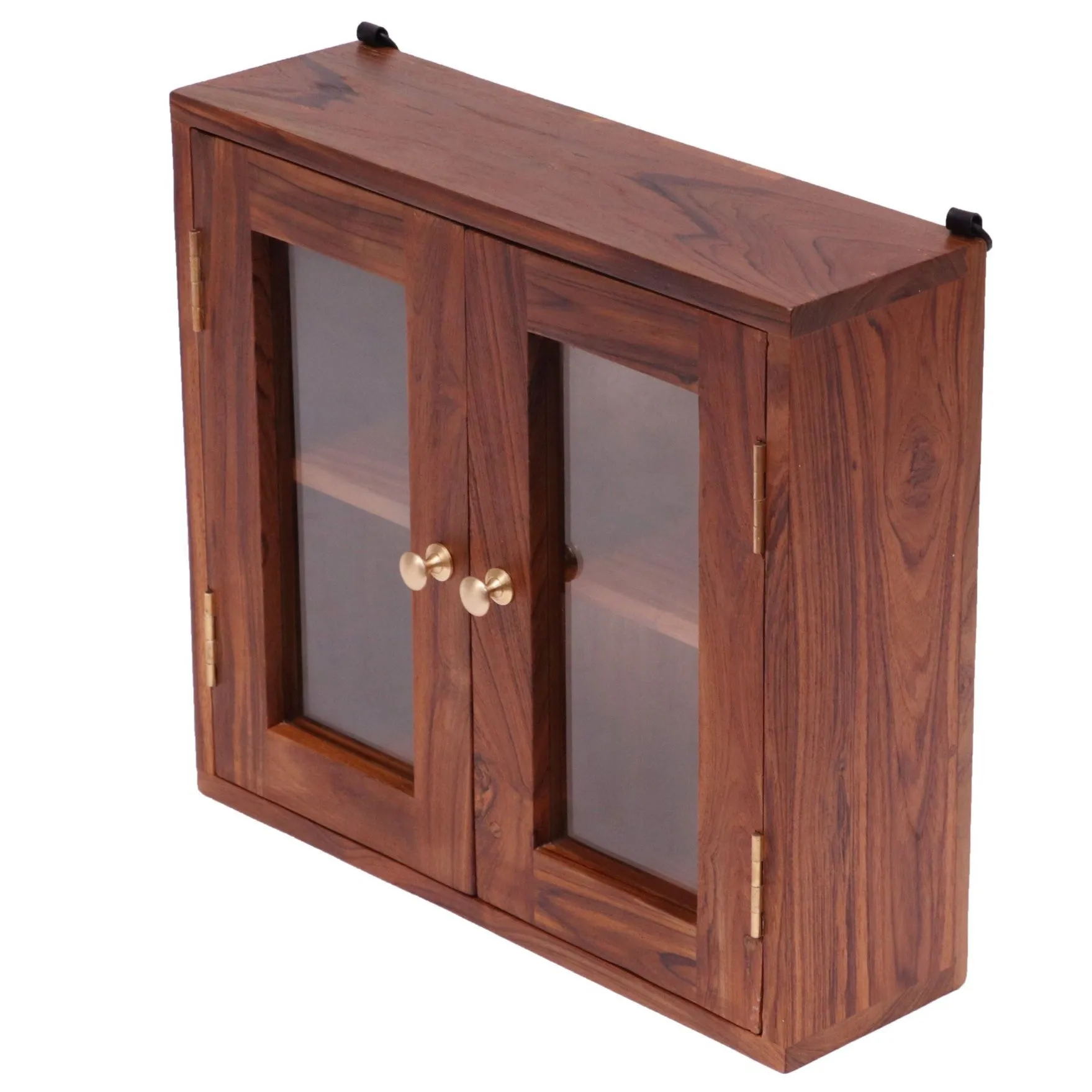 Compact Teak Wall Hanging Cabinet