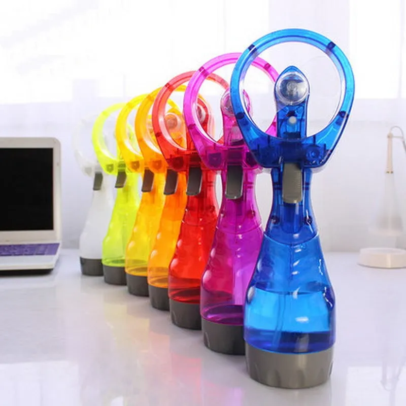 Convenient Hand-operated Humidification Mini Spray Fan Water Fan Spray Portable Mist Fan Mini Handheld