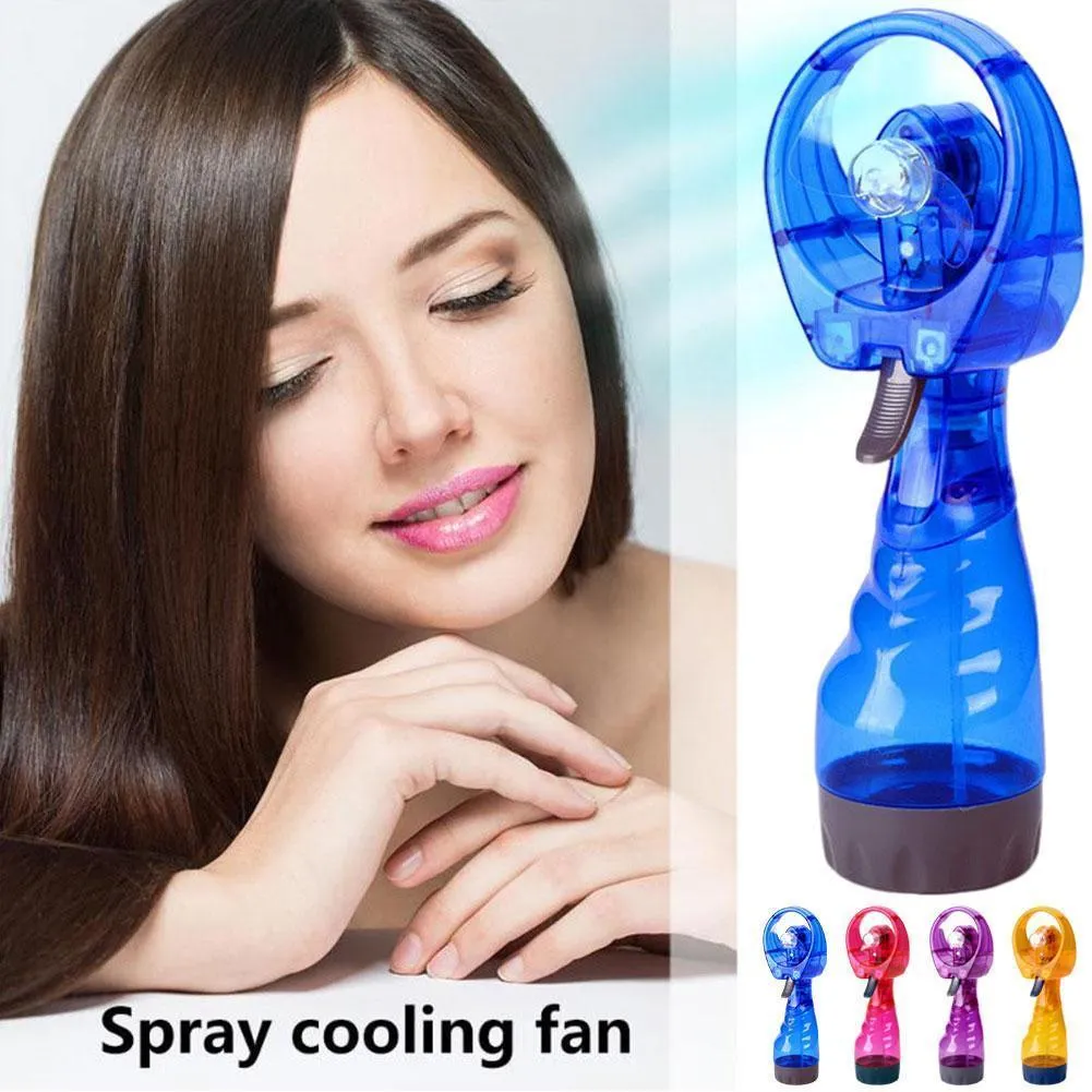 Convenient Hand-operated Humidification Mini Spray Fan Water Fan Spray Portable Mist Fan Mini Handheld