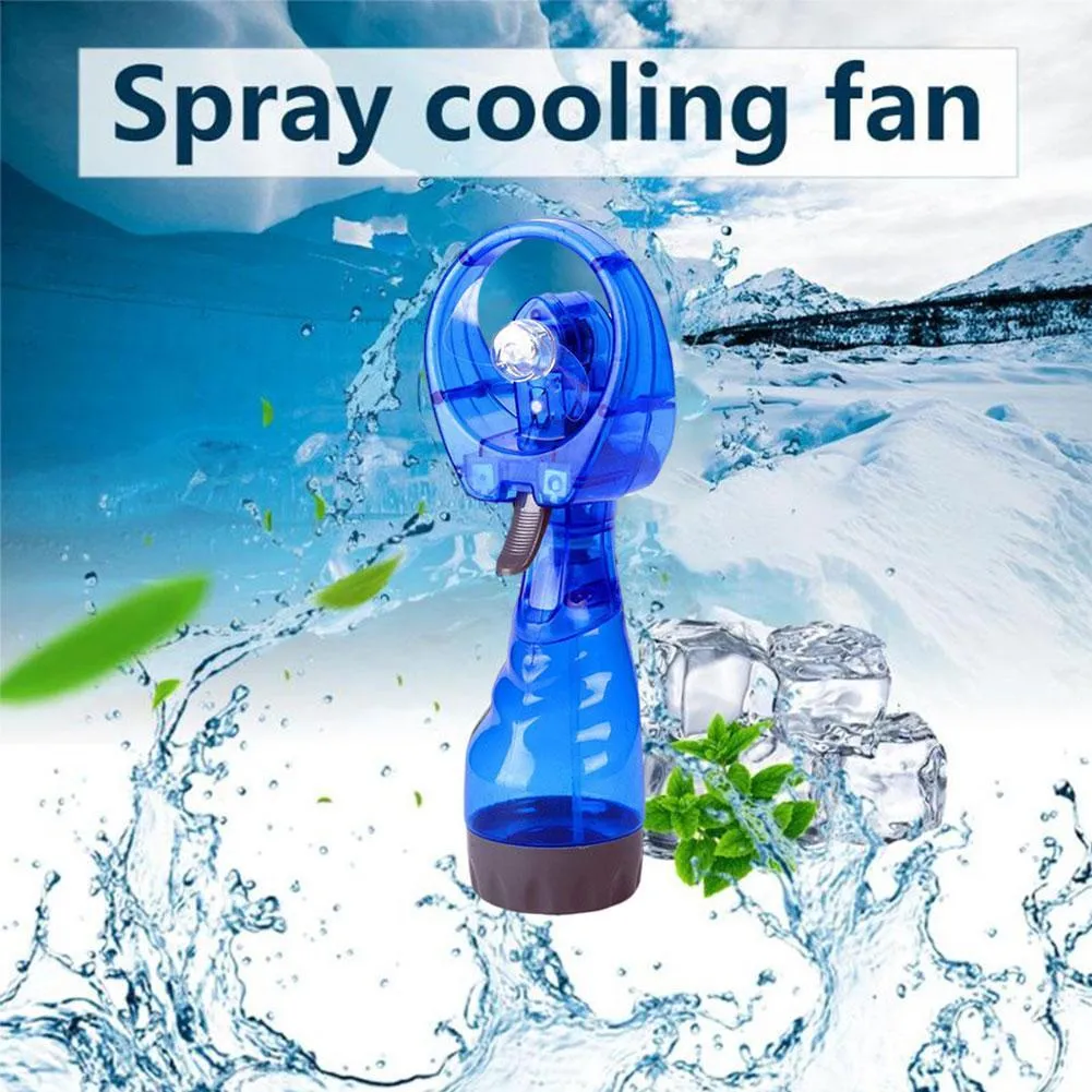 Convenient Hand-operated Humidification Mini Spray Fan Water Fan Spray Portable Mist Fan Mini Handheld