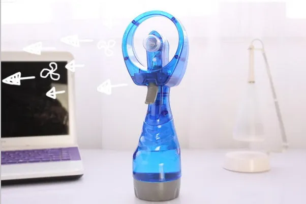 Convenient Hand-operated Humidification Mini Spray Fan Water Fan Spray Portable Mist Fan Mini Handheld