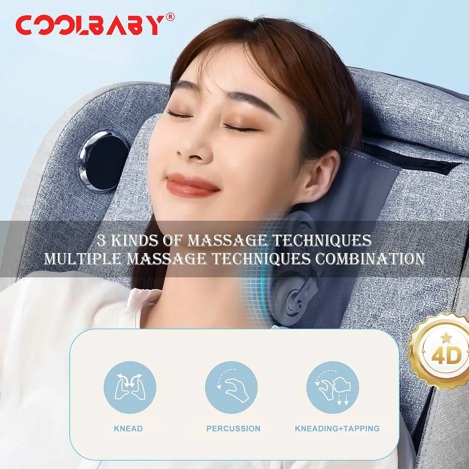 COOLBABY® RK-1911 Full-Automatic Multifunctional Electric Kneading Massage Chair Sofa