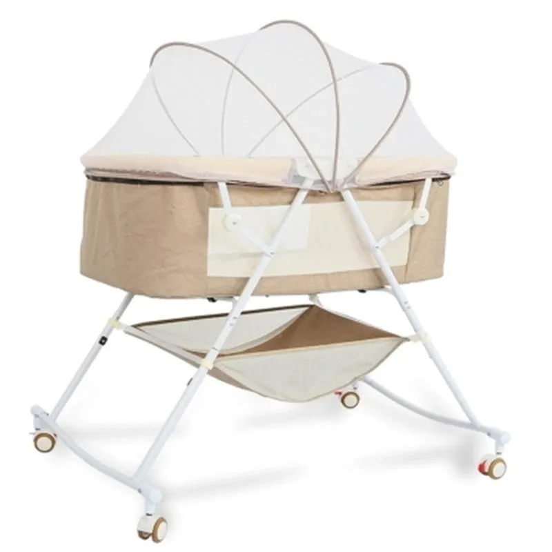 Crib newborn multifunctional comfort baby baby portable baby shaker foldable European cradle bed