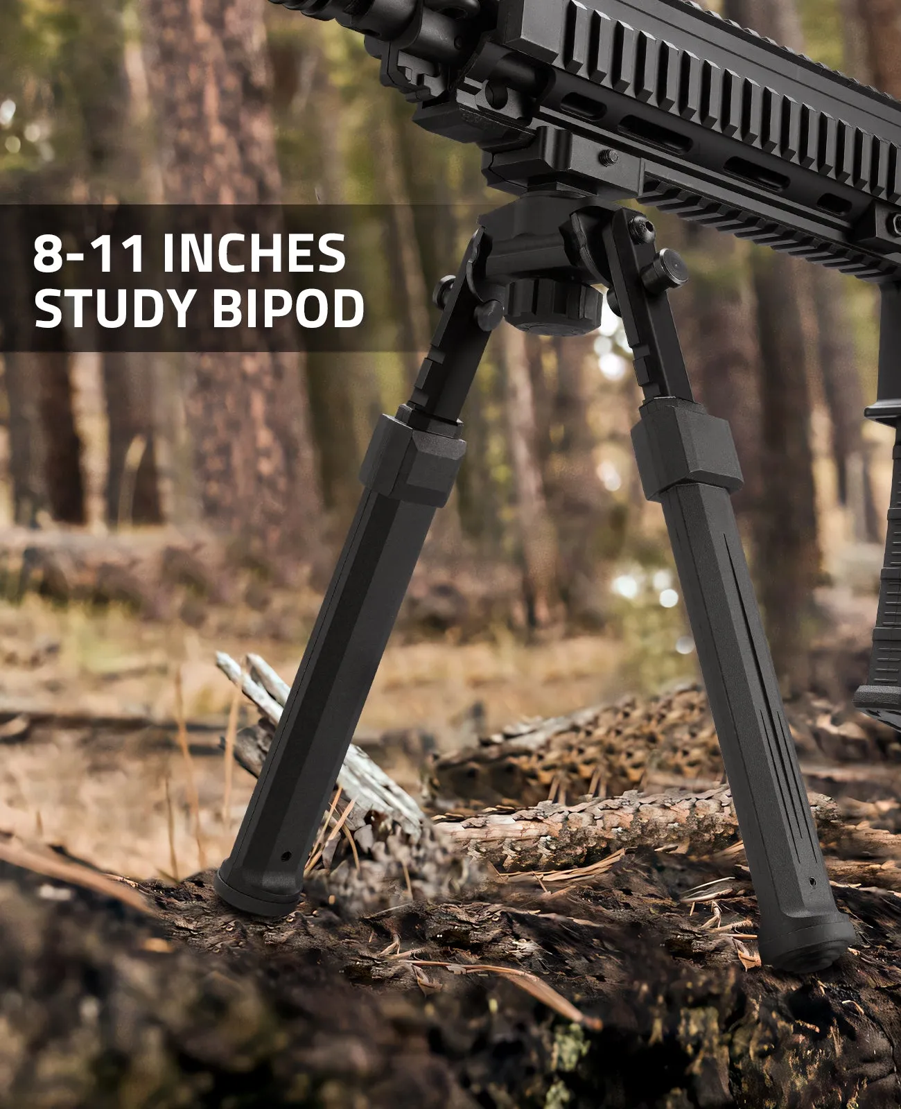 CVLIFE 8-11 Inch Bipod with 360° Swivel Tilt Bipod Lightweight Bipods