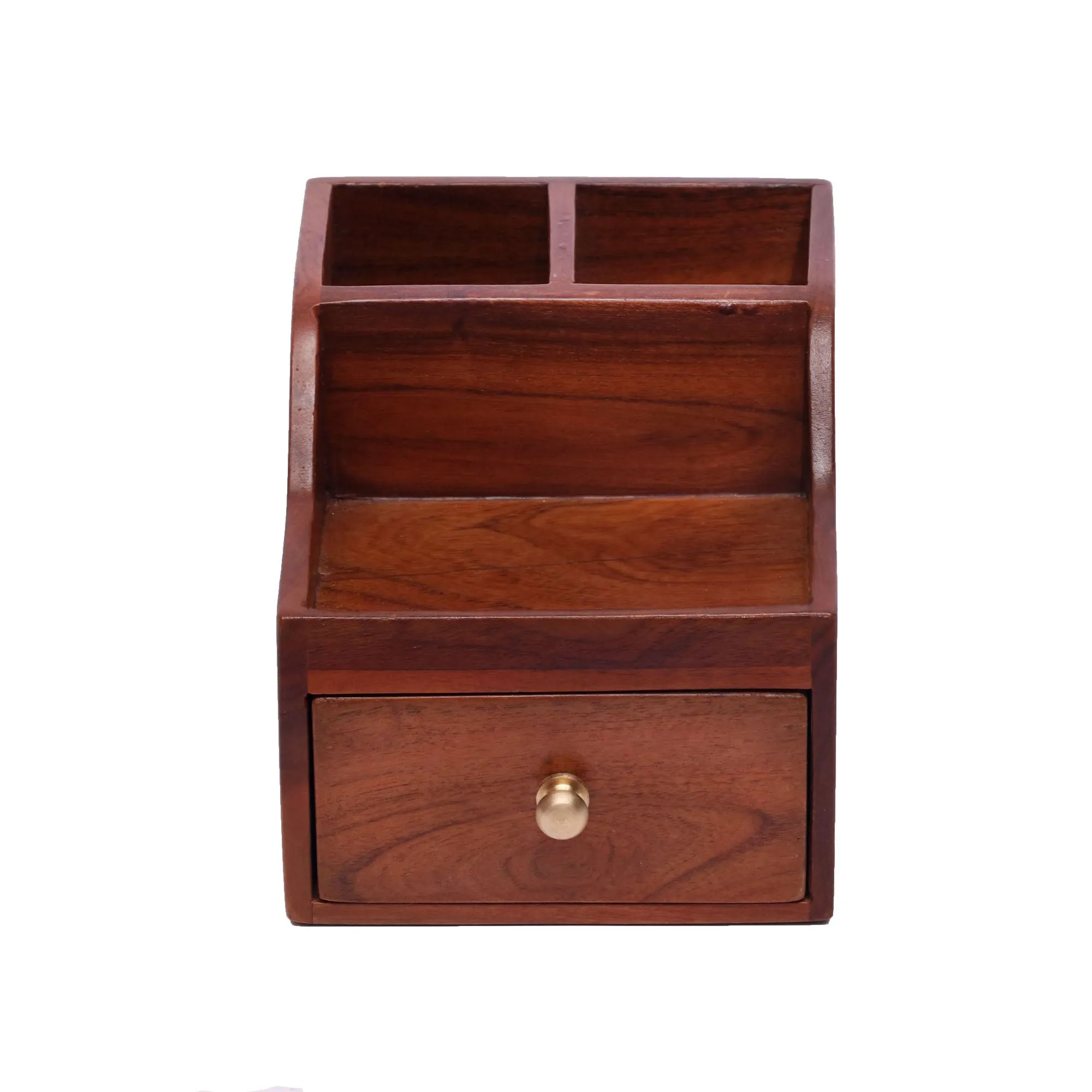 Double Slot Single Drawer Compact Desk organiser