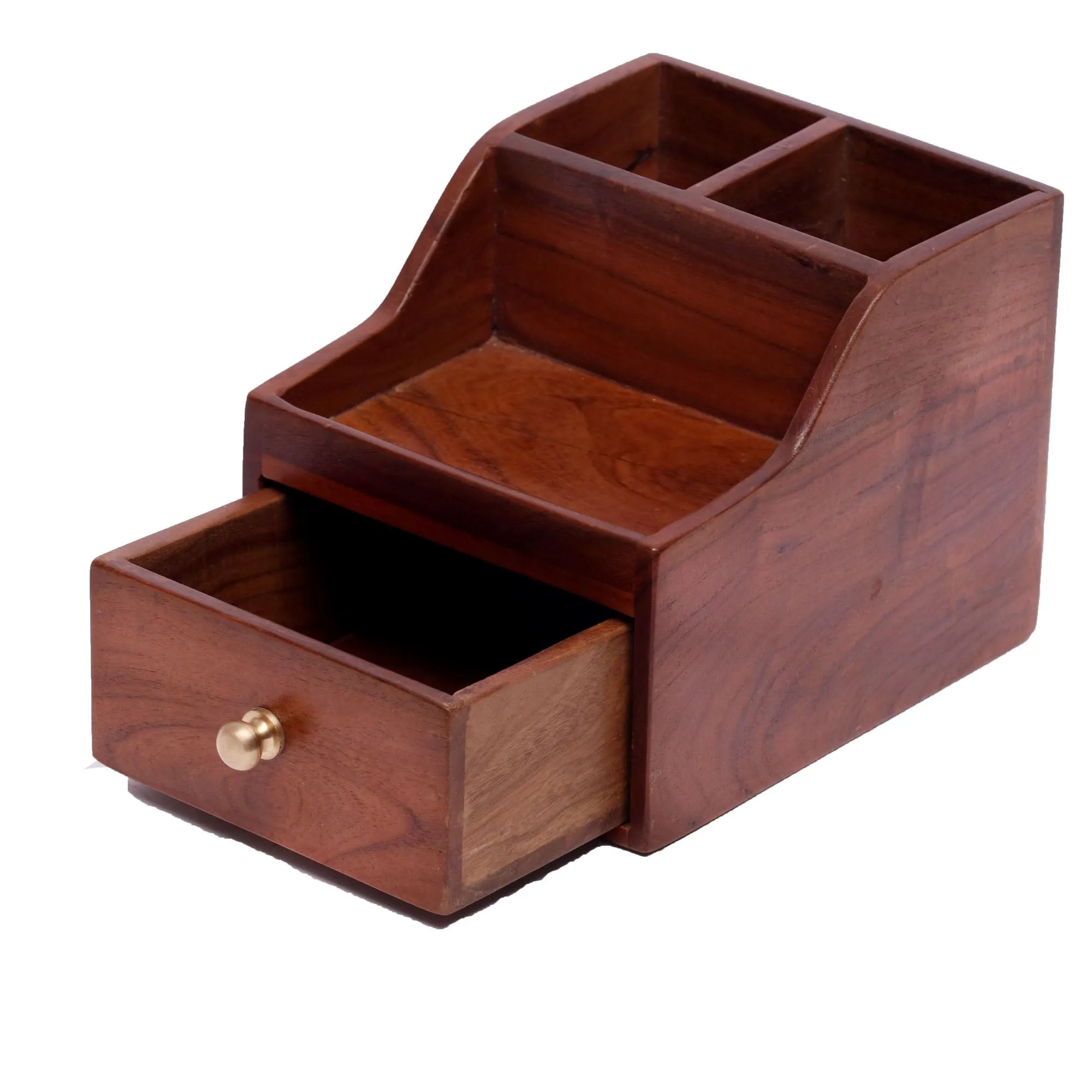 Double Slot Single Drawer Compact Desk organiser