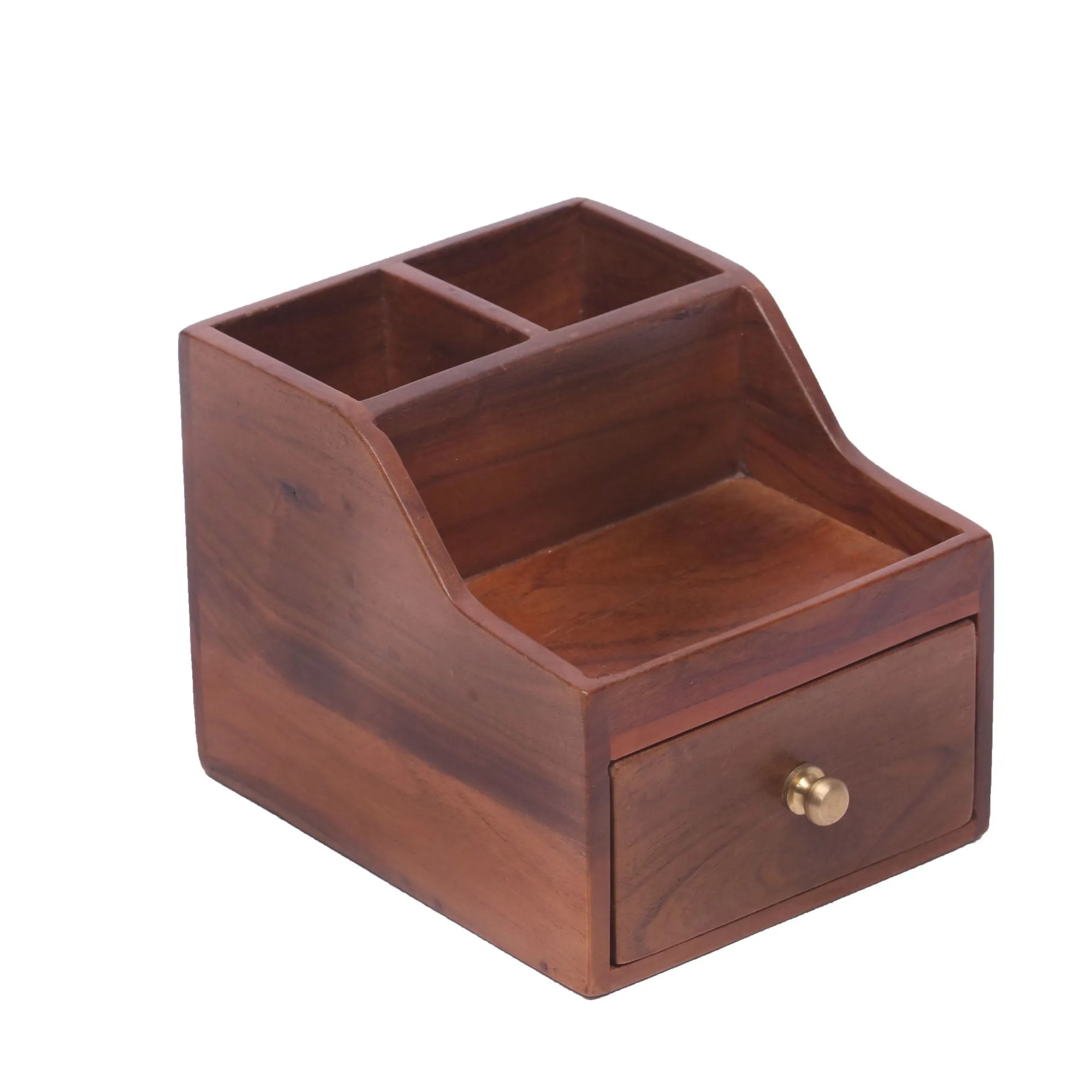 Double Slot Single Drawer Compact Desk organiser