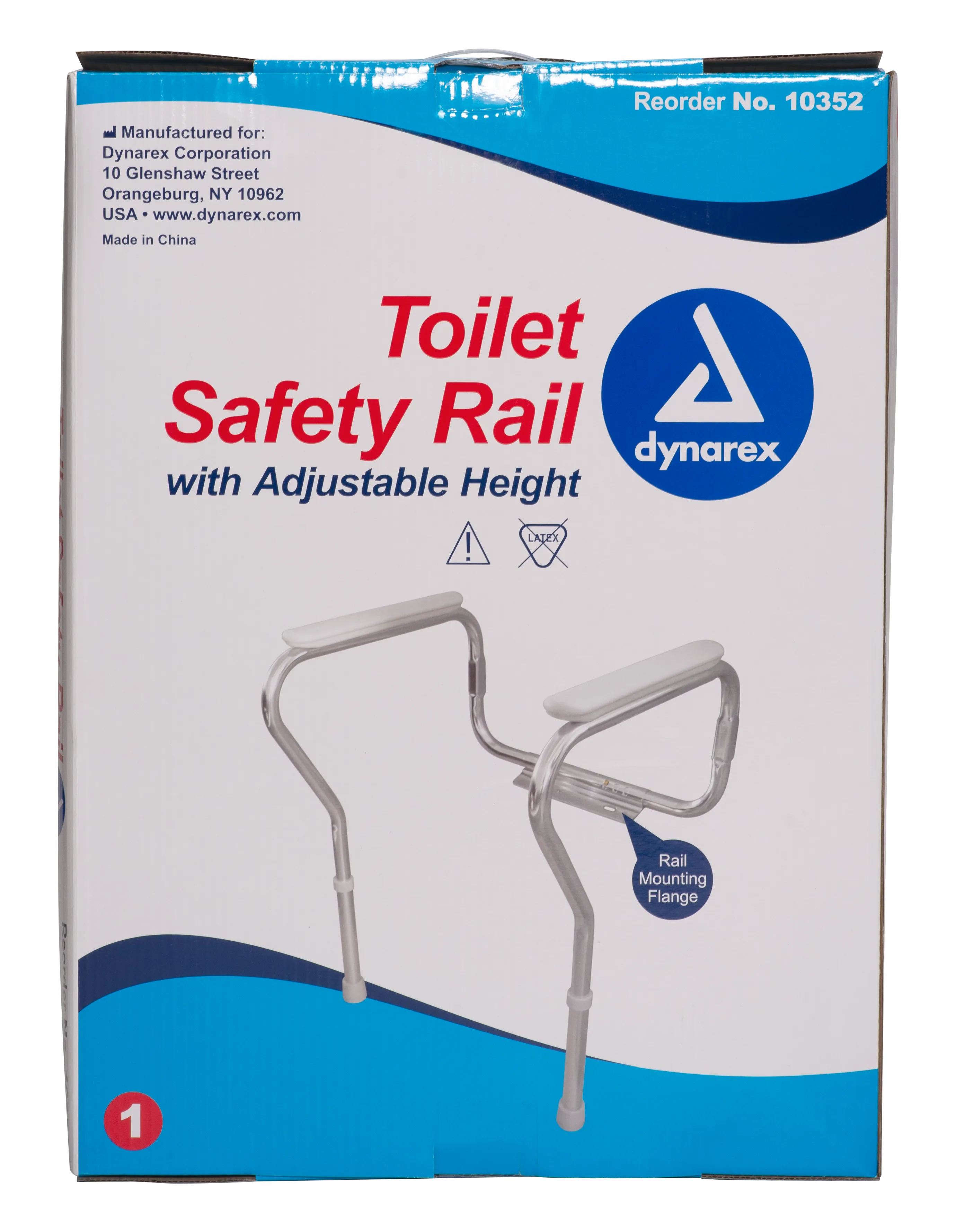 Dynarex - Toilet Safety Rail, Adjustable Height