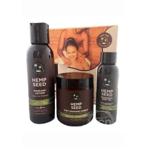 Earthly Body Limited Edition Hemp Seed Guavalava Massage in a Box Play Set