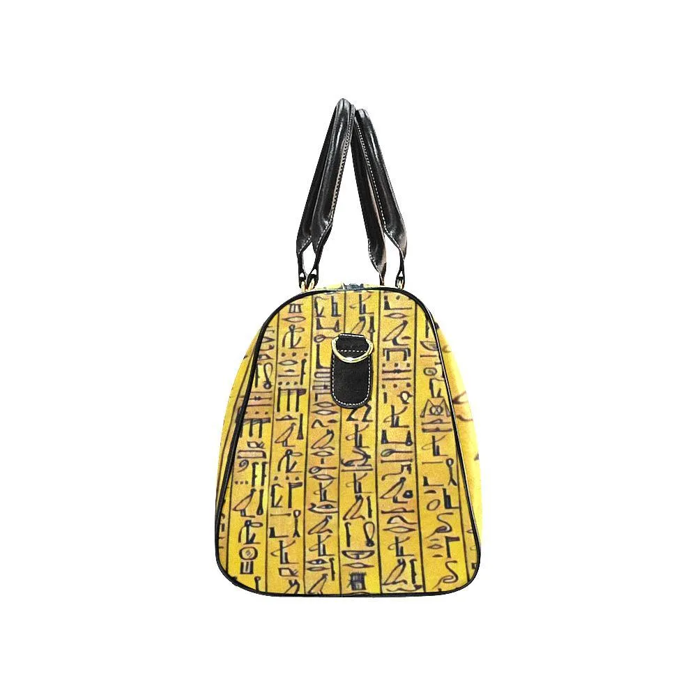 Egyptian Hieroglyphics Waterproof Travel Bag