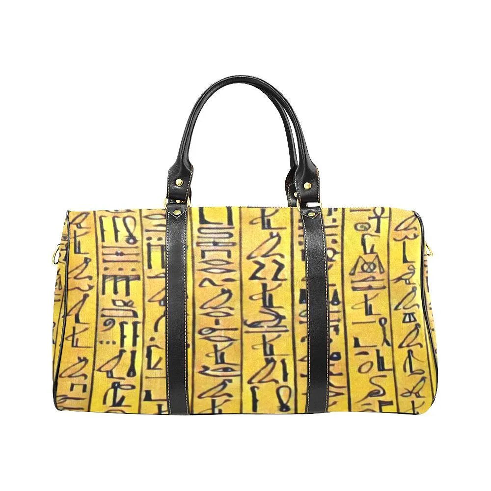 Egyptian Hieroglyphics Waterproof Travel Bag