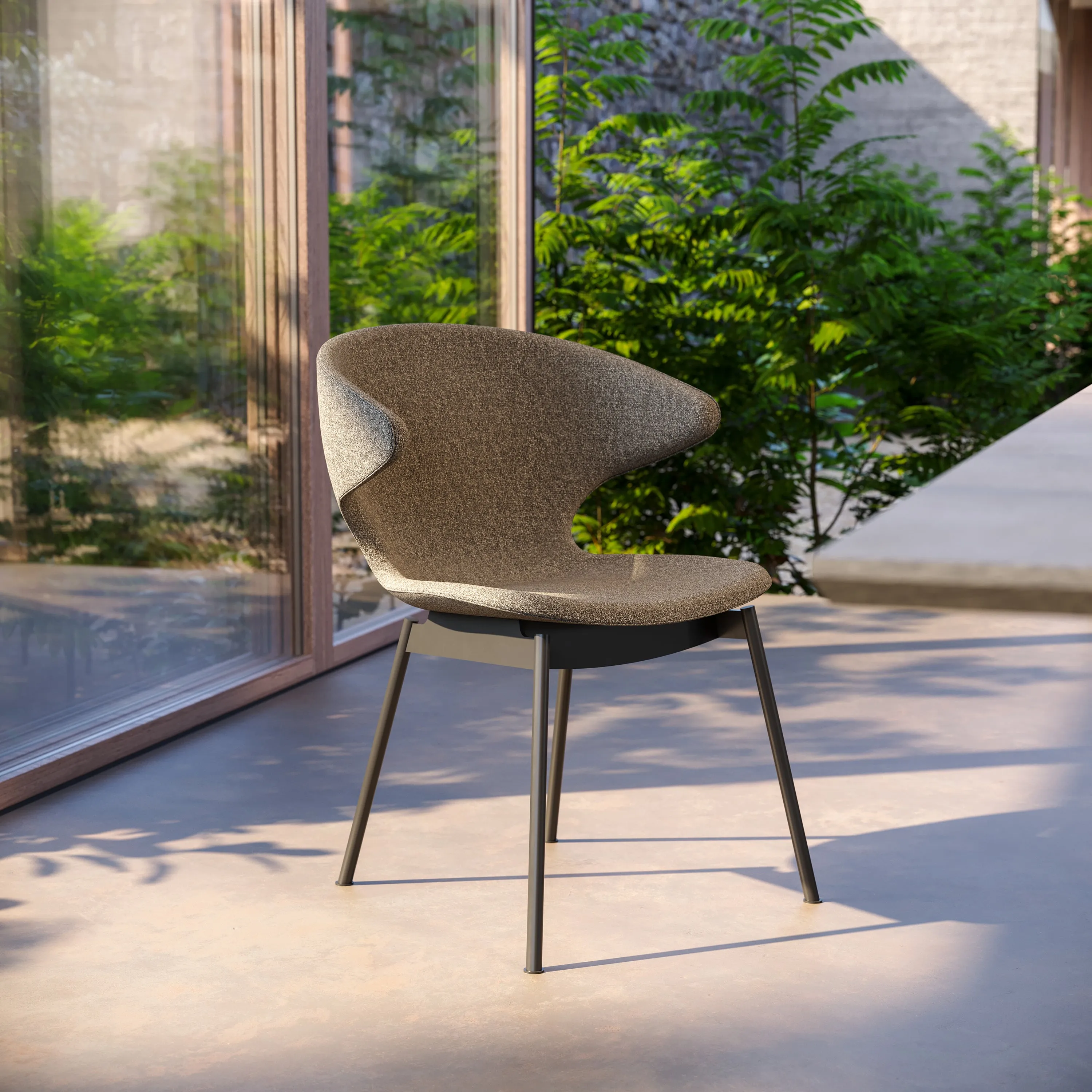 Ella Dining Chair with Tubular Legs