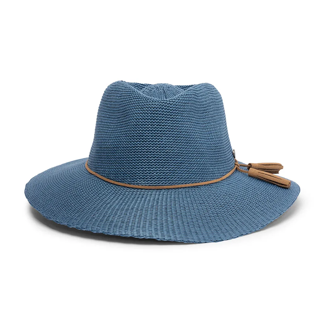 Evoke Caroline Fedora - Niagara Blue