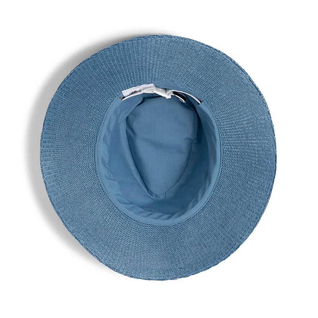 Evoke Caroline Fedora - Niagara Blue