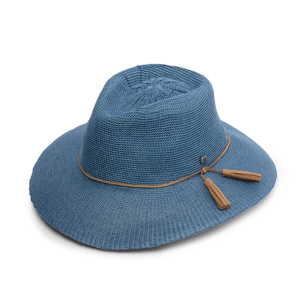 Evoke Caroline Fedora - Niagara Blue