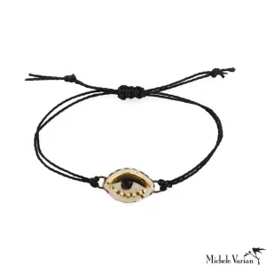 Eye Charm Bracelet Black