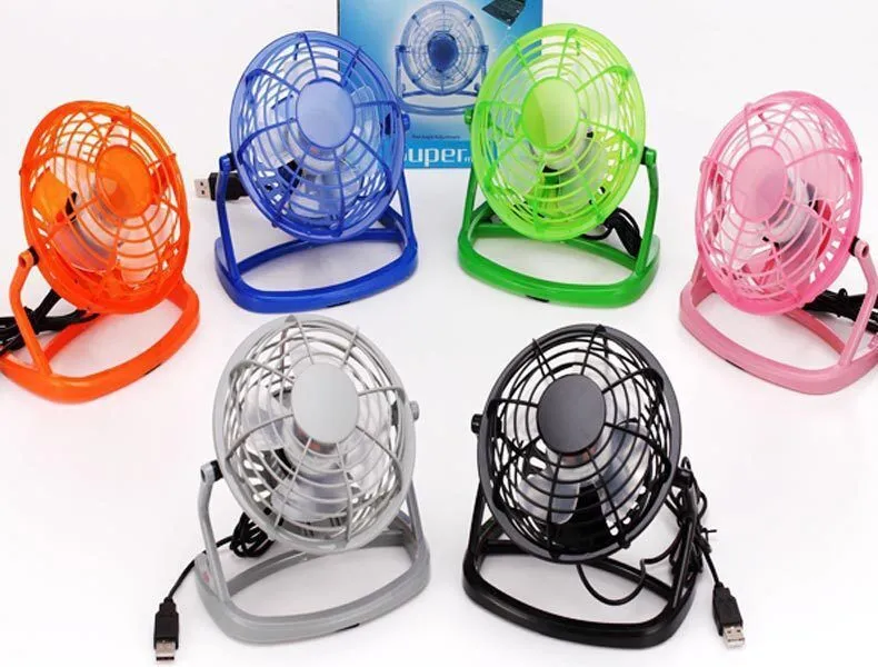 Fan 4 inch silent square portable