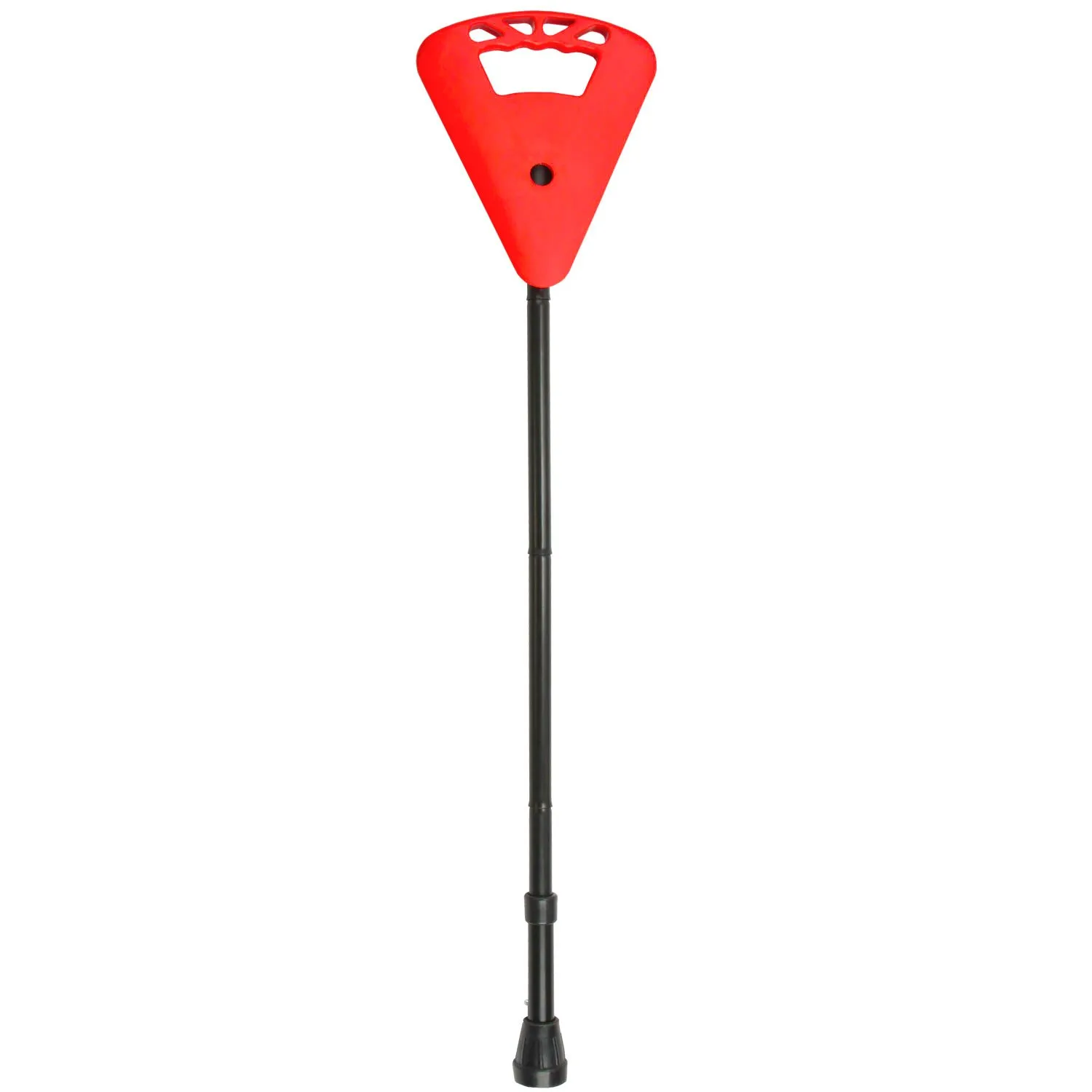 Flipstick Straight Folding Adjustable Seat Cane in Red with Red Bag