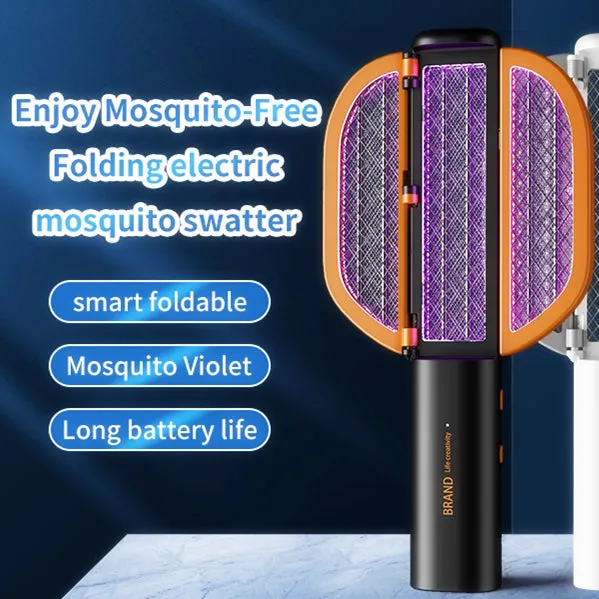 Foldable Electric Mosquito Killer Fly Swatter Bug Zapper Anti Moustique Rechargeable For Indoor And Outdoor Patio Camp