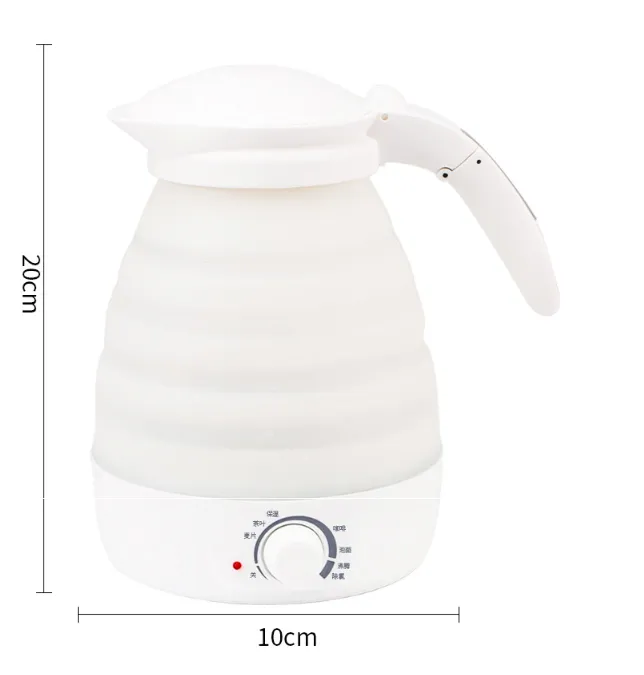 Foldable silicone electric kettle