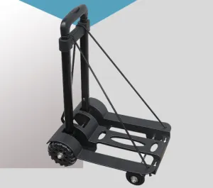 Four-Wheel Foldable Luggage Cart Portable Shopping Trolley Trolley Trolley