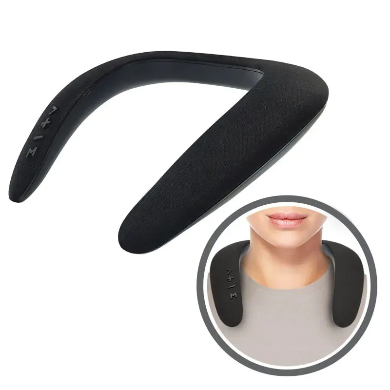 Fun Portable Bluetooth Neckband Dual Speakers