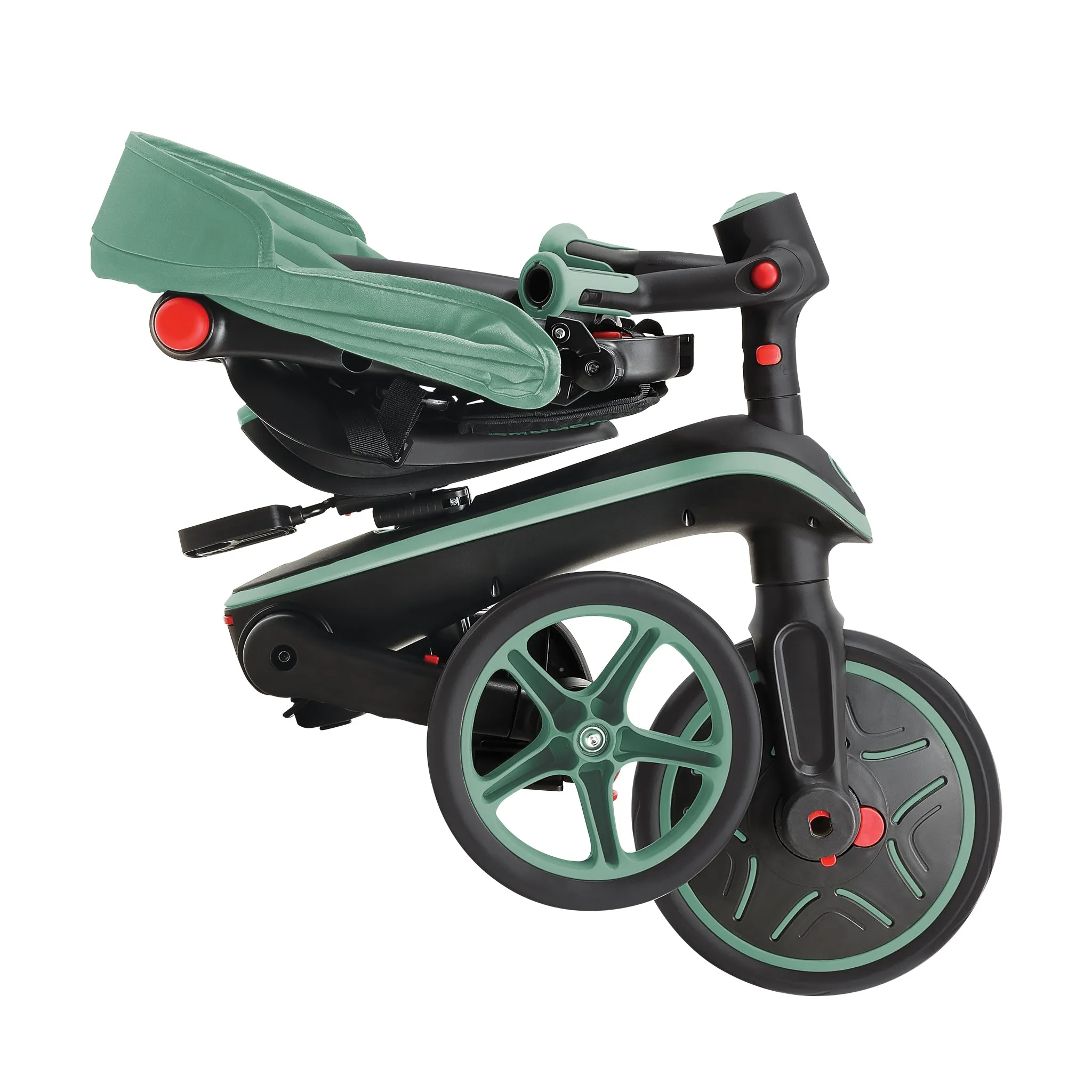 Globber Explorer Trike Foldable 4 in 1 - Olive (10m - 5y)