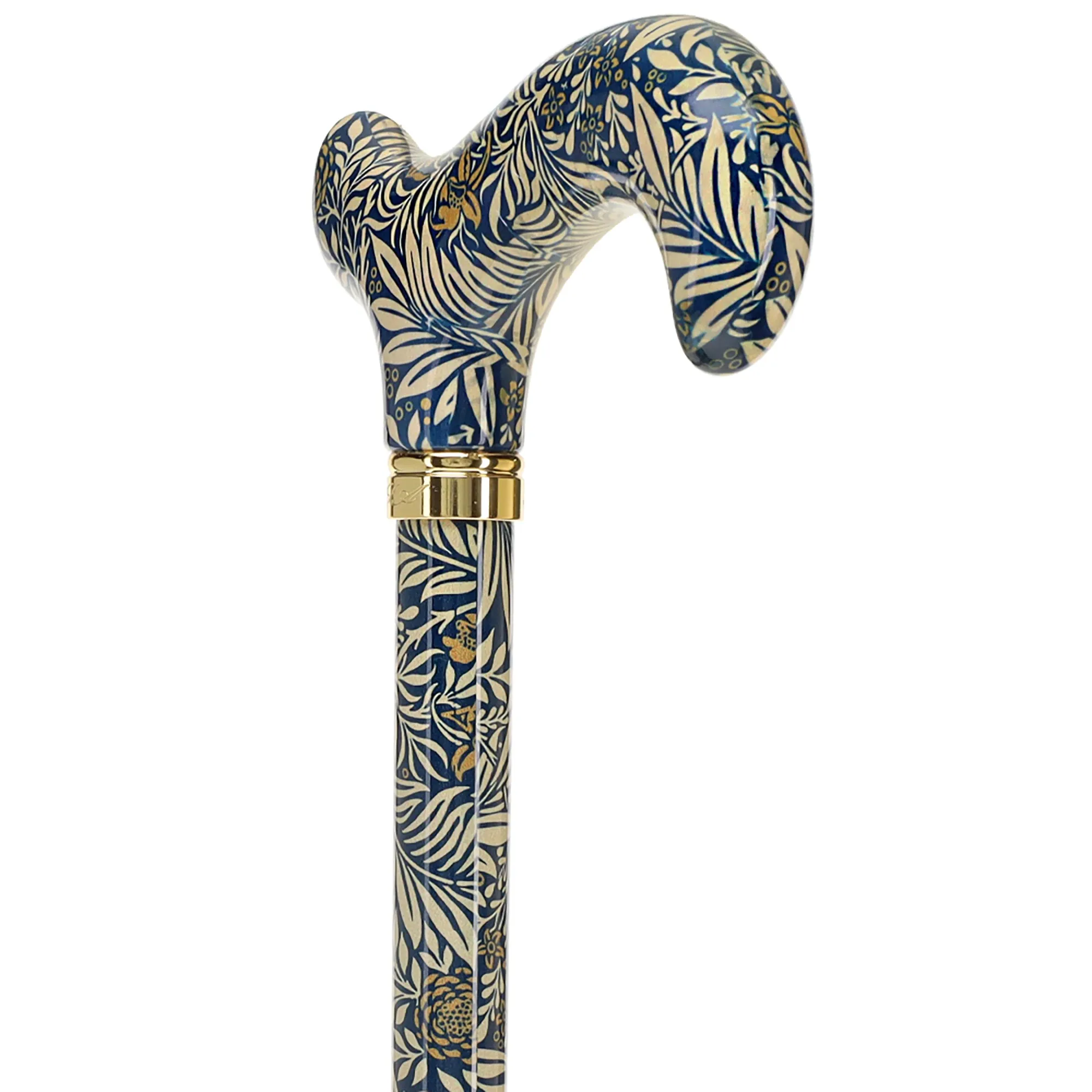 Golden Petals FashionStix: Designer Derby Cane, Adjustable