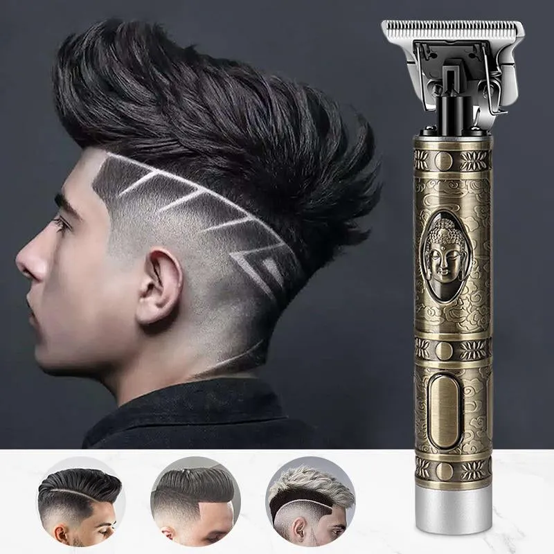 Hair Styler Buddha Style Trimmer for Men Beard Styles Shaver Kit Hair Cutter with Adjustable Blade Clipper Steel Razors Portable