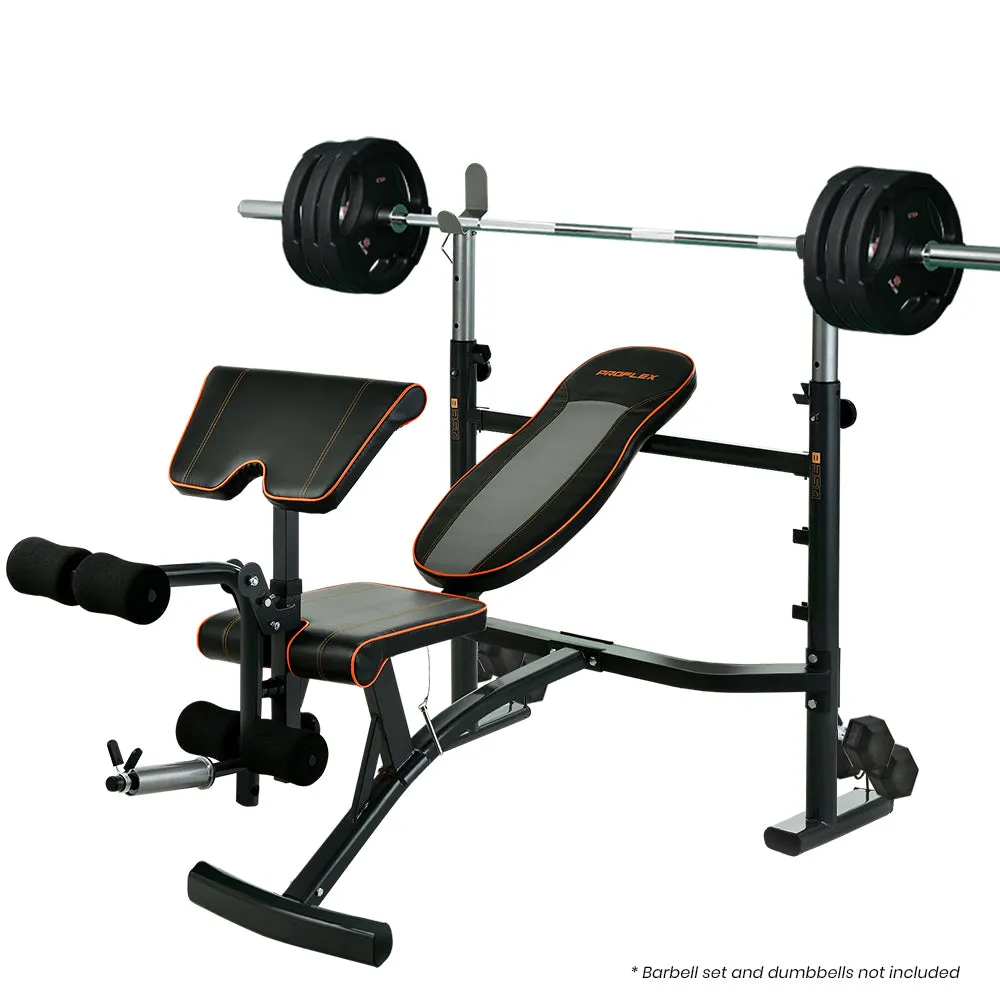 Heavy-Duty Adjustable Gym Weight Bench 200kg Capacity - Proflex