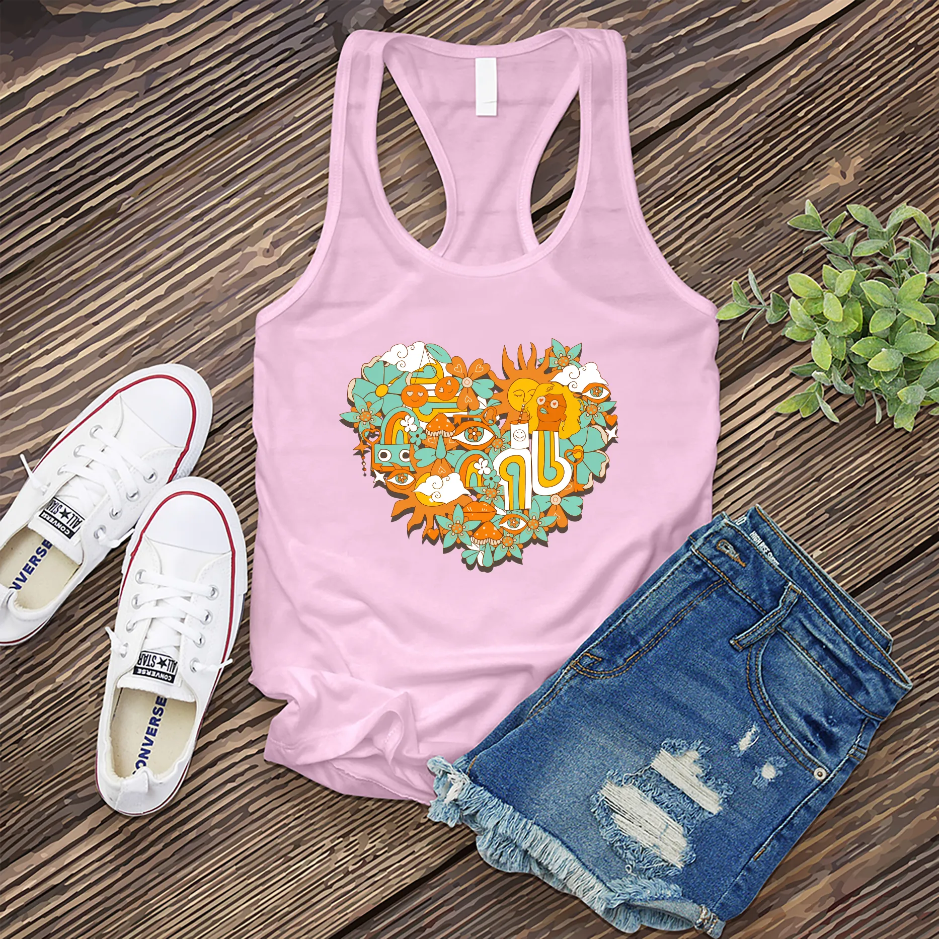 Hippy Heart Women's Tank Top