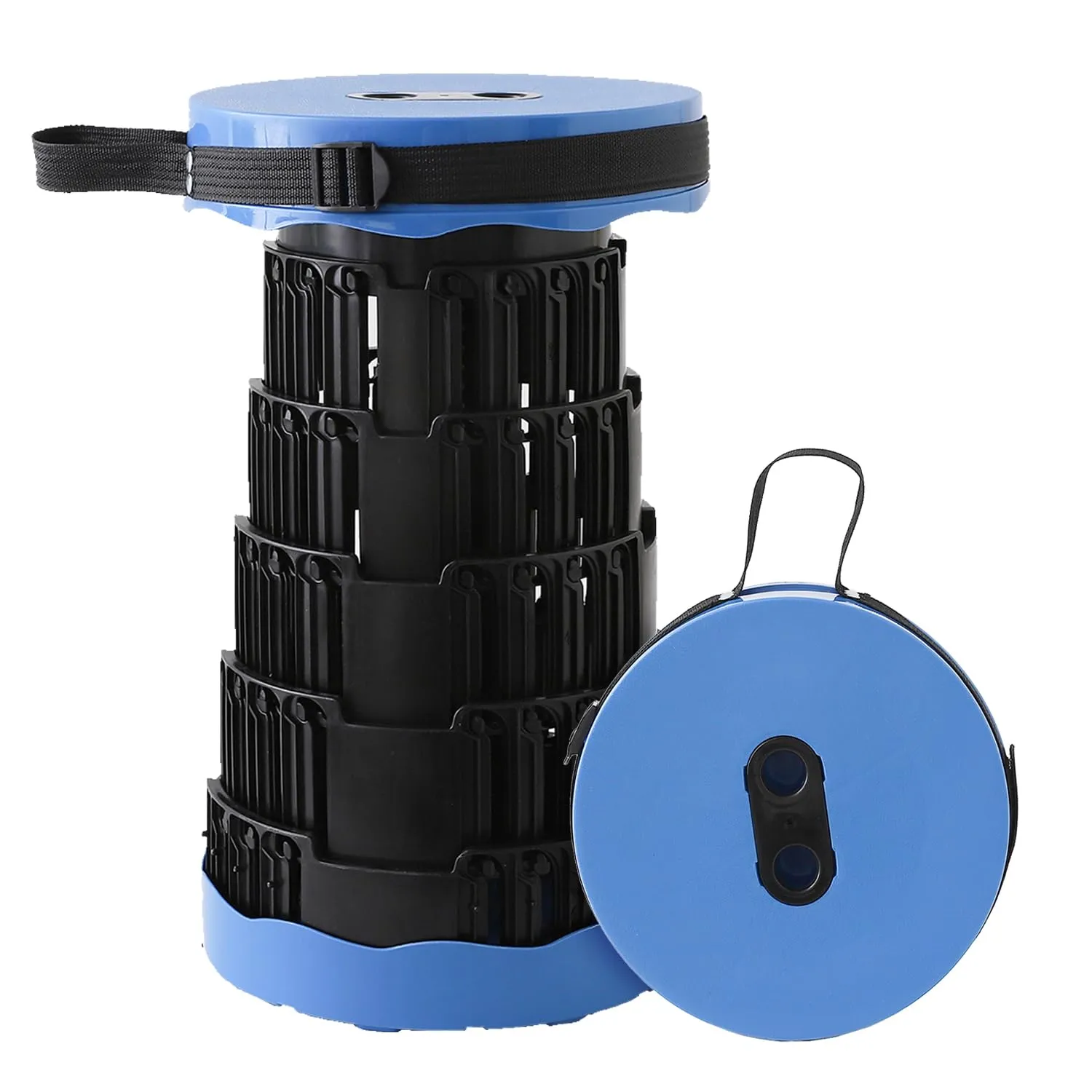 Homestic Telescopic Stool | Collapsible Camping Stool | Foldable Stool for Adults | Stool for Outdoor-Fishing-Hiking-Gardening-Travel | Portable Stool | KXM-2311A | Blue