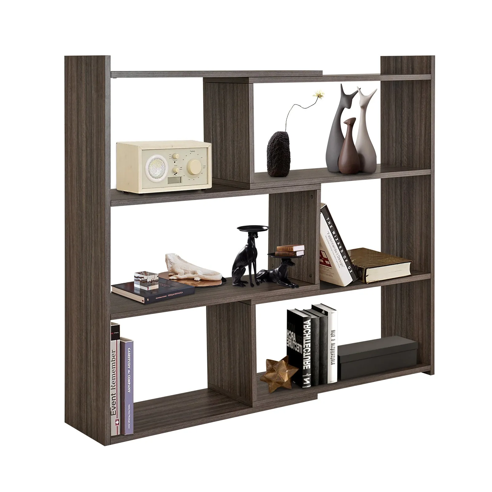 Kaboon 4-Tier Shelving Unit--Eucalyptus